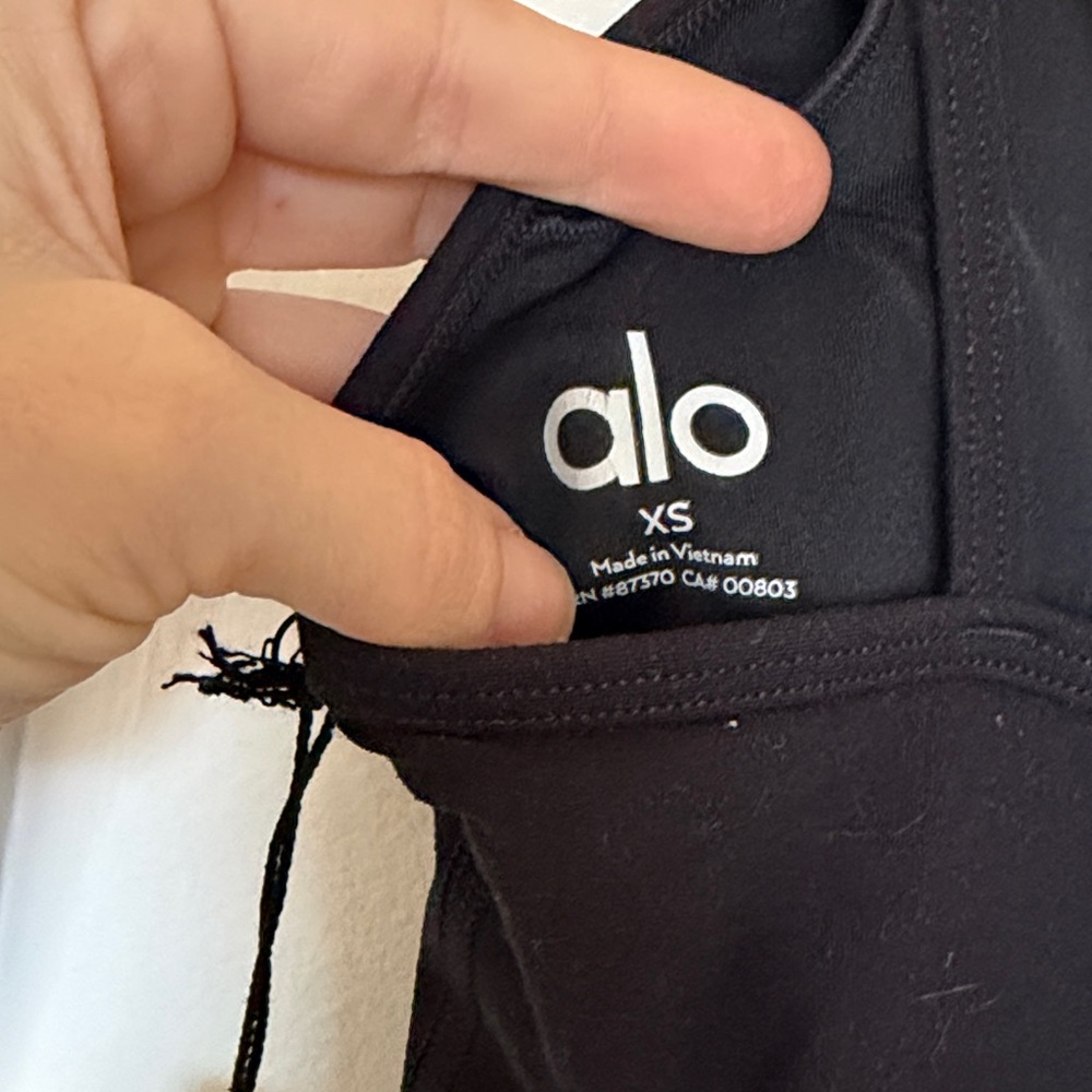 ALO Yoga Black Alosoft Suns Out Onesie - Picture 4 of 5
